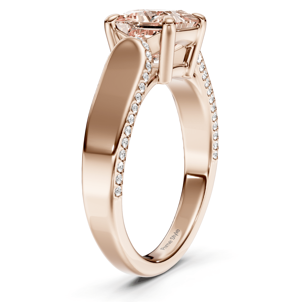 1.65 - 4.65 CT Round Cut Fancy Pink Diamonds - Engagement Ring - Primestyle.com