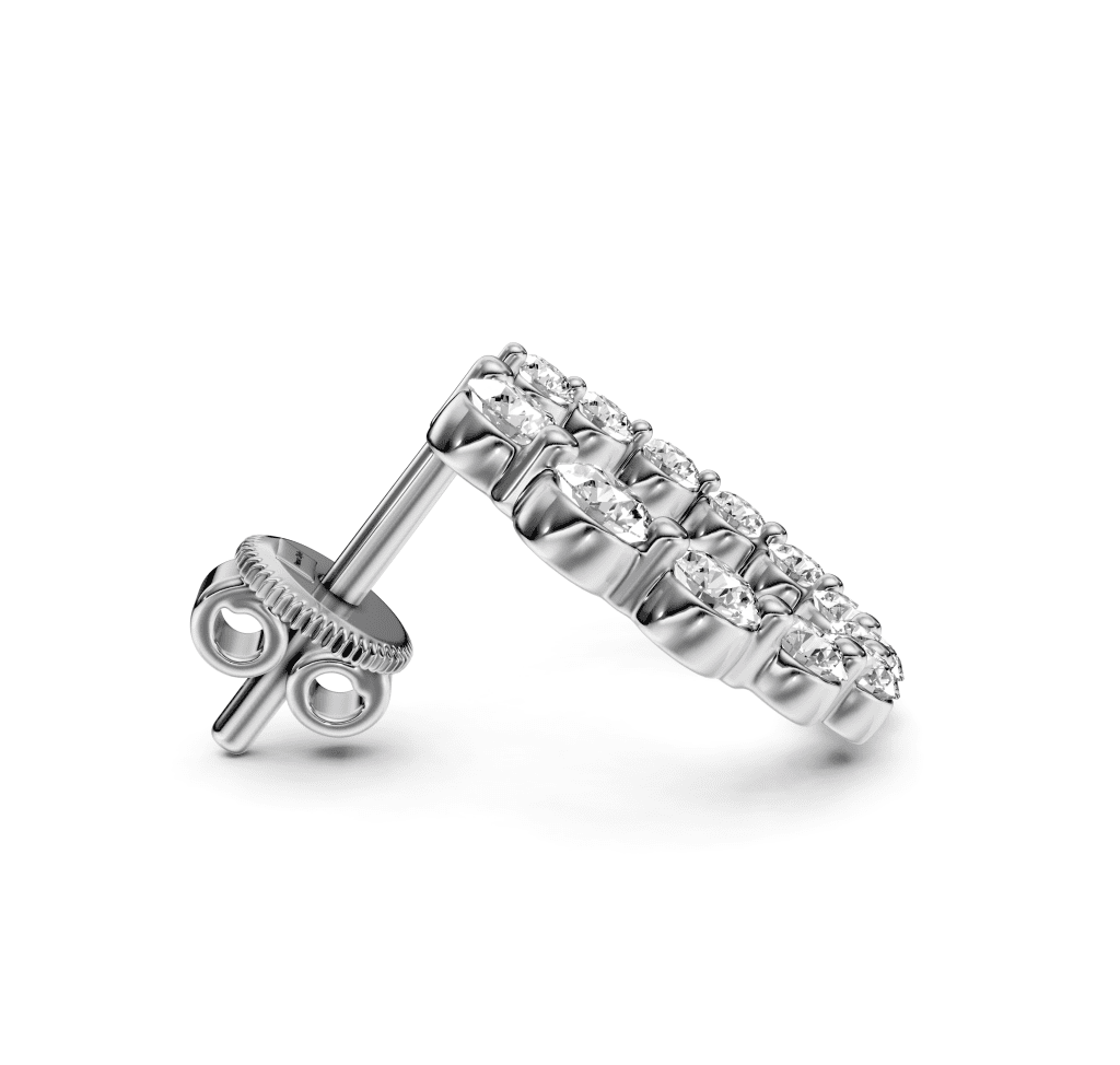 1.80 CT Round Cut Diamonds - Diamond Earrings - Primestyle.com