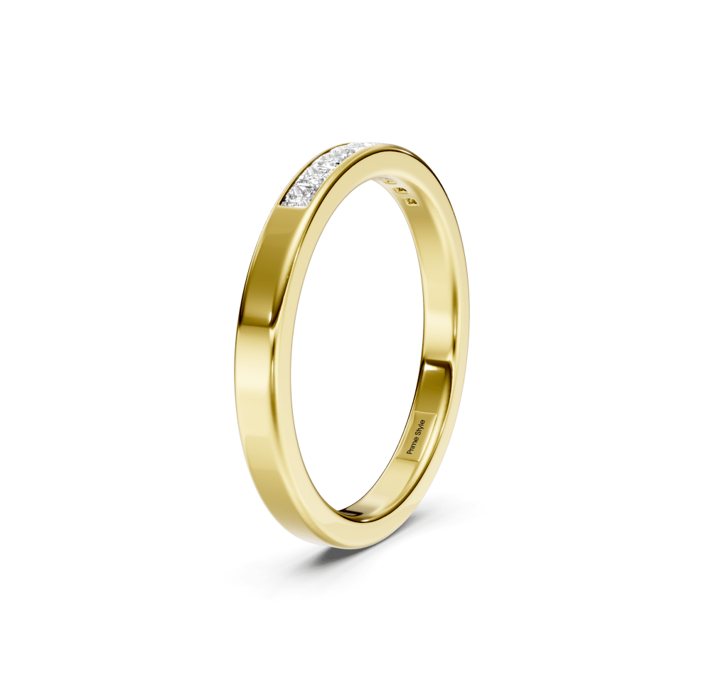 0.30 CT Princess Cut Diamonds - Wedding Rings