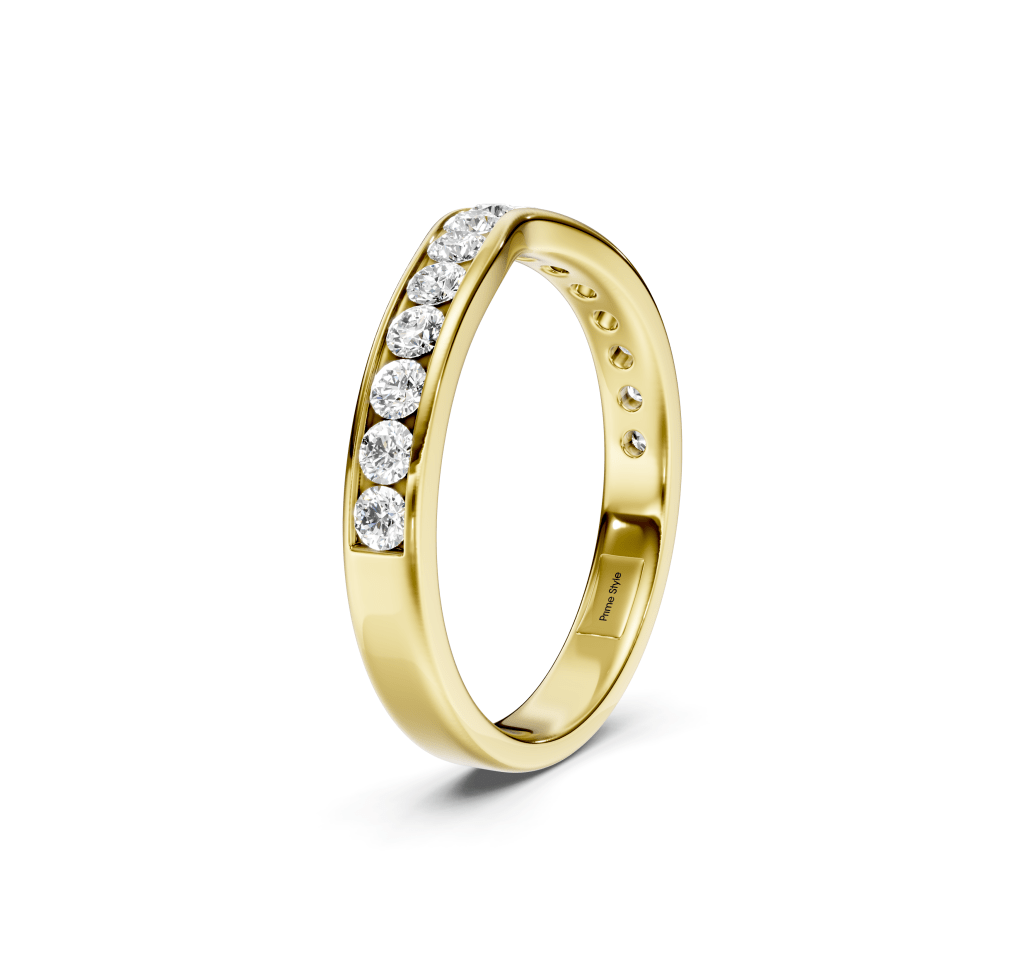 0.45 CT Round Cut Natural Diamonds - Wedding Band