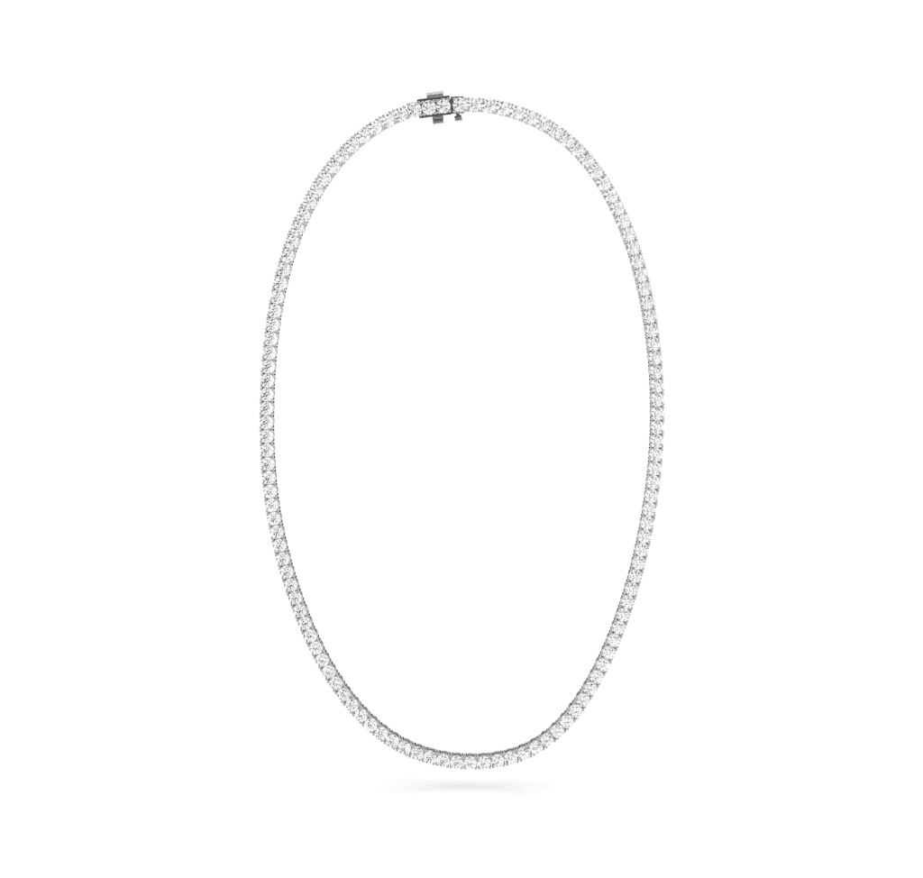 8.00 CT Round Cut Diamonds - Diamond Necklace