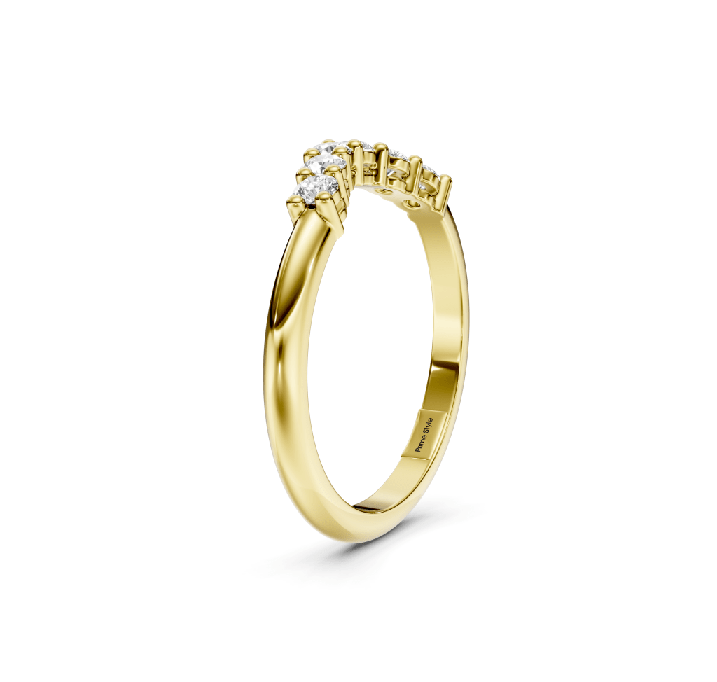 0.30 CT Round Cut Lab Grown Diamonds - Wedding Band