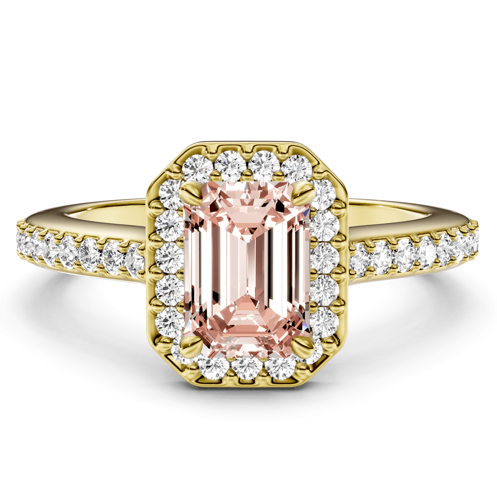 1.30-4.30 CT Emerald & Round Cut Fancy Pink Diamonds - Engagement Ring