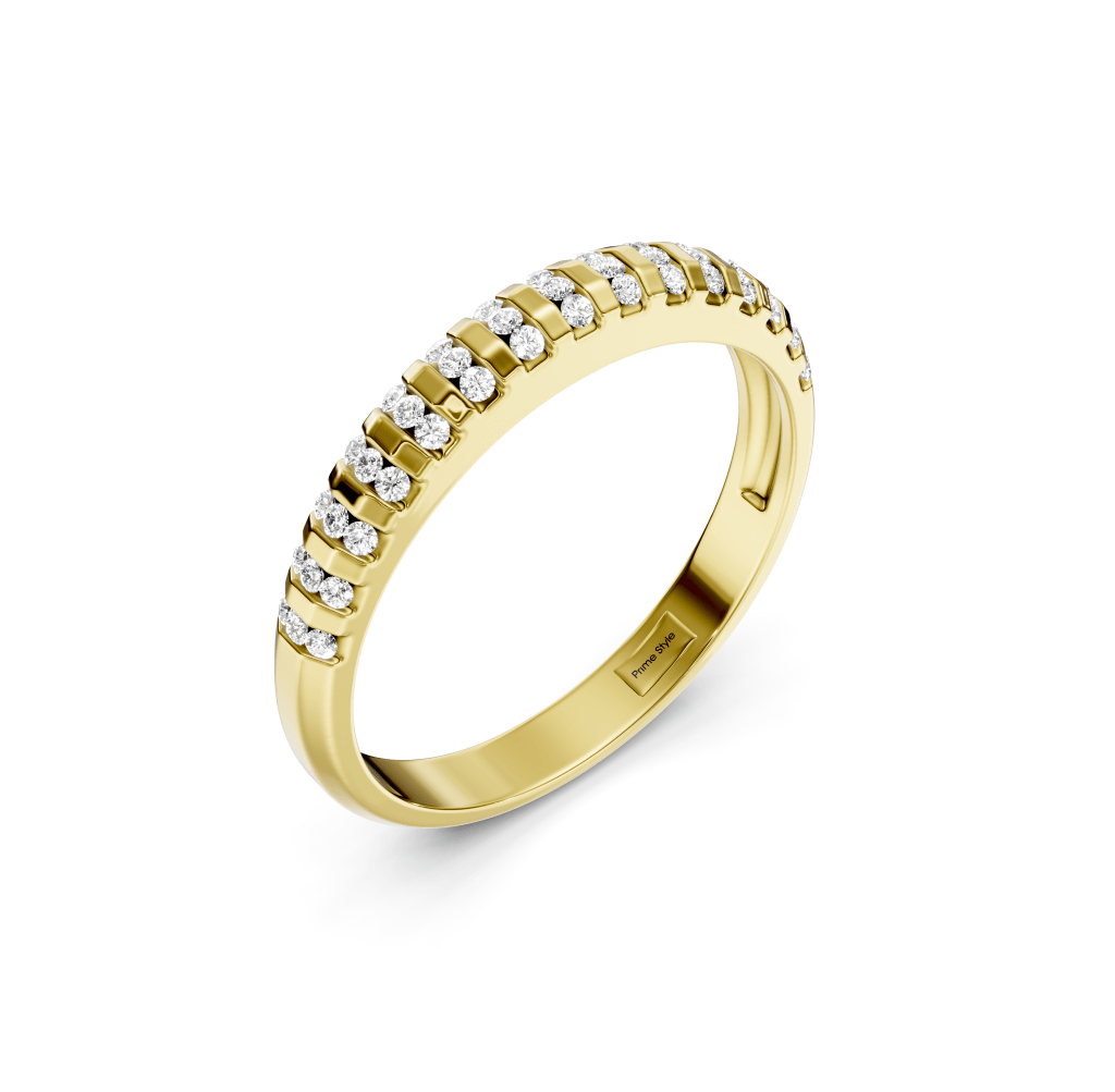 0.25 CT Round Cut Natural Diamonds - Wedding Band - Primestyle.com
