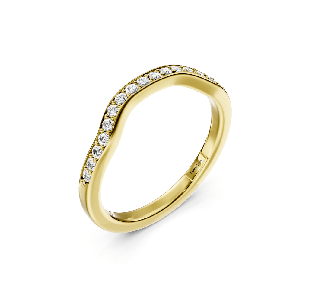 0.20 CT Round Cut Lab Grown Diamonds - Wedding Band - Primestyle.com