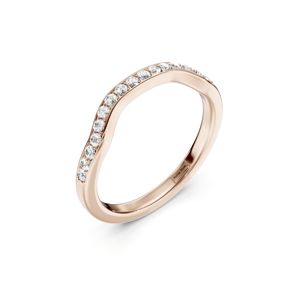 0.20 CT Round Cut Lab Grown Diamonds - Wedding Band