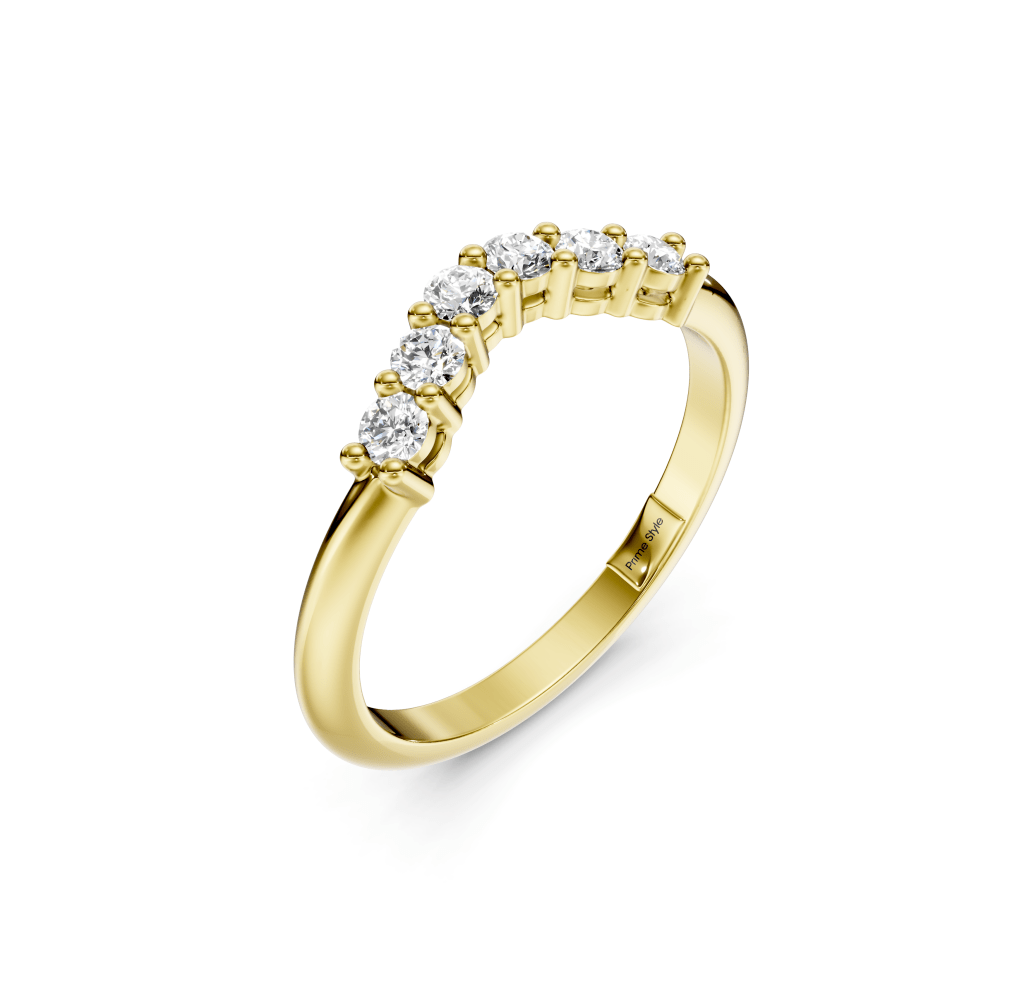 0.30 CT Round Cut Lab Grown Diamonds - Wedding Band