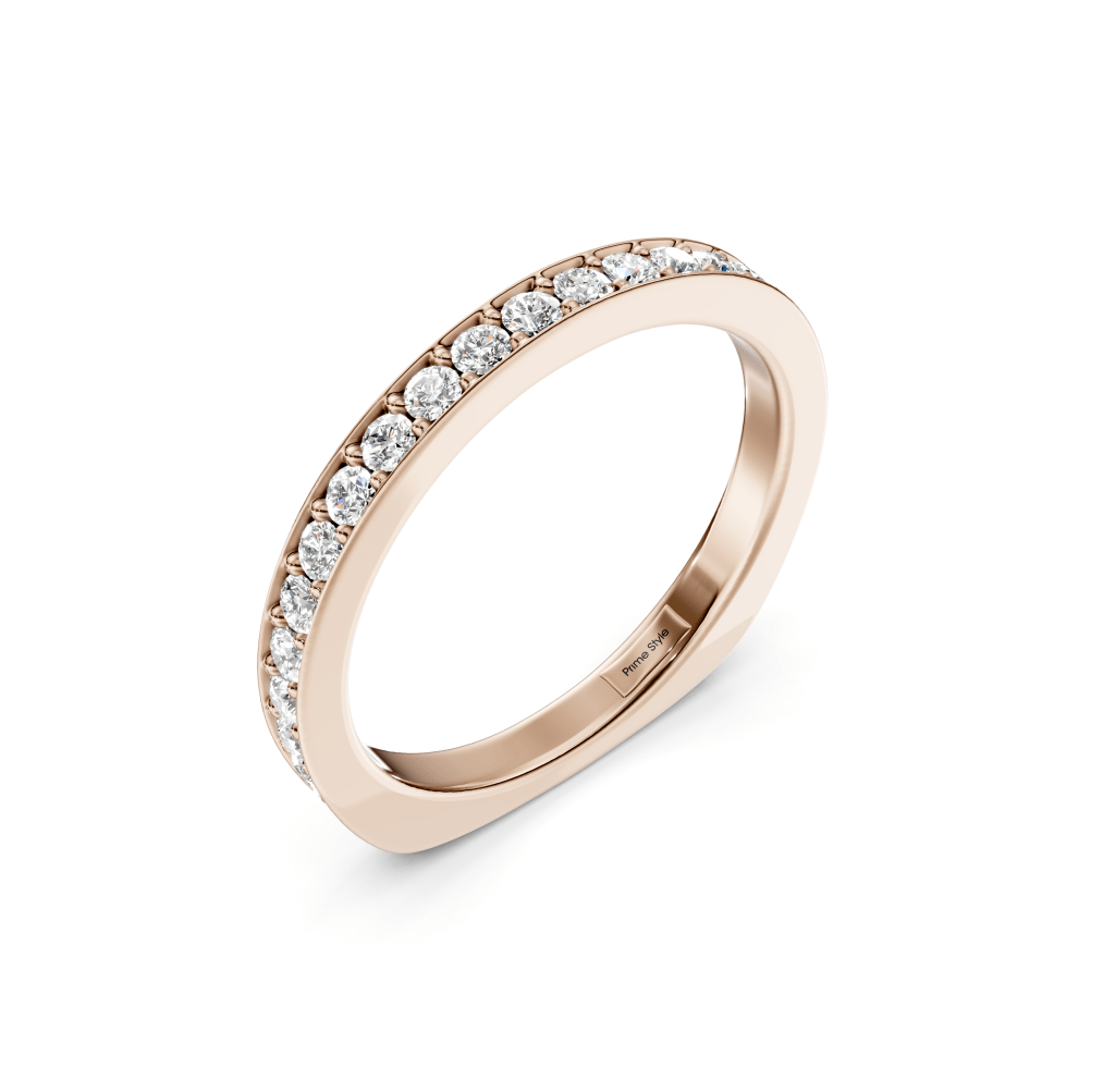 0.50 CT Round Cut Lab Grown Diamonds - Wedding Band