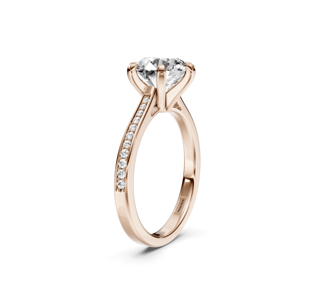 0.70-6.20 CT Round Cut Lab Grown Diamonds - Engagement Ring