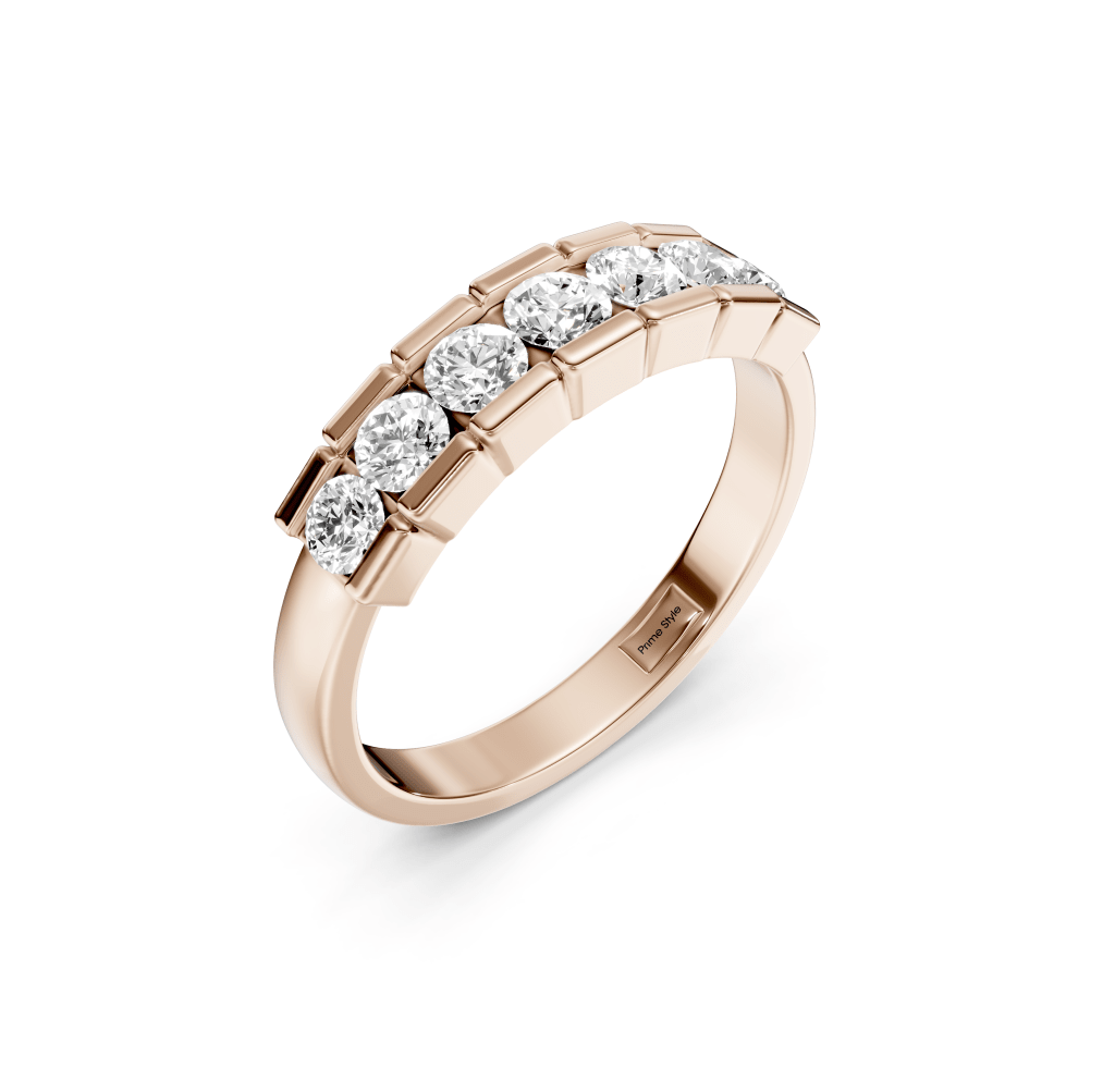 1.00 CT Round Cut Lab Grown Diamonds - Wedding Band