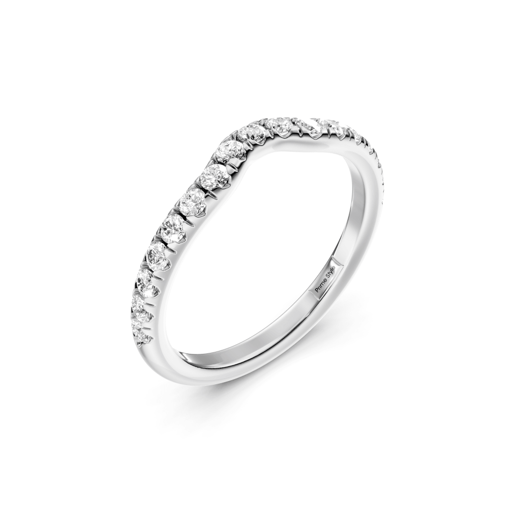 0.40 CT Round Cut Lab Grown Diamonds - Wedding Band