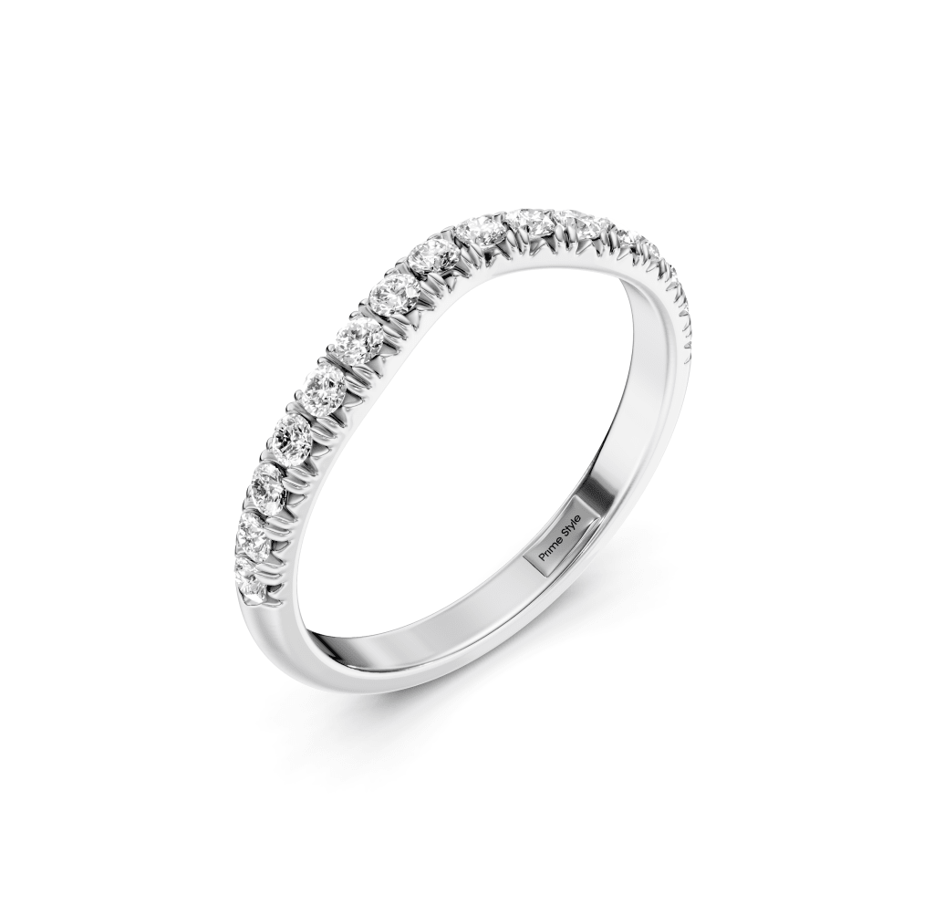 0.30 CT Round Cut Diamonds - Wedding Band - Primestyle.com