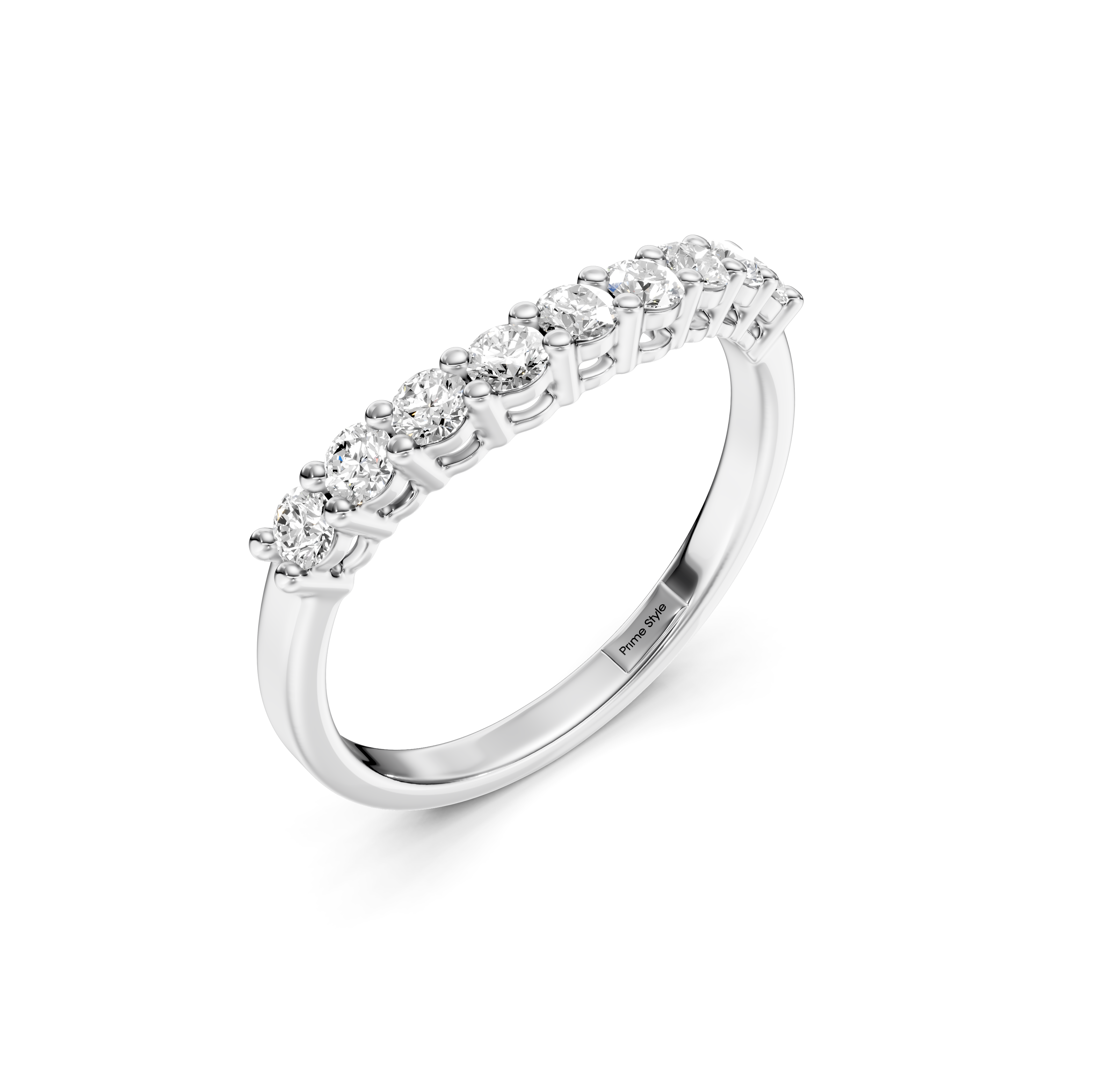 0.50 CT Round Cut Natural Diamonds - Wedding Band