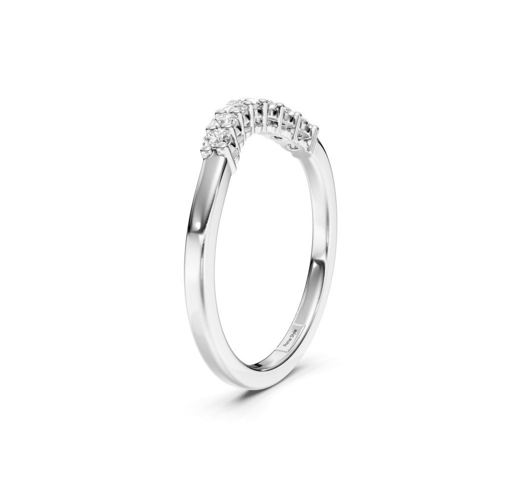 0.25 CT Round Cut Lab Grown Diamonds - Wedding Band