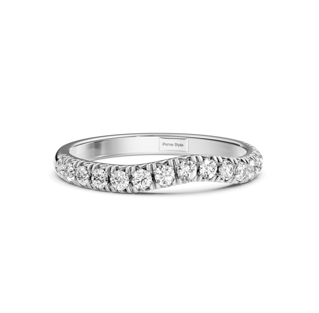 0.30 CT Round Cut Lab Grown Diamonds - Wedding Band