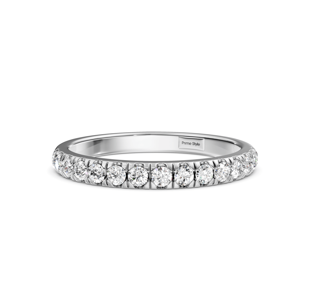 0.35 CT Round Cut Diamonds - Wedding Band - Primestyle.com