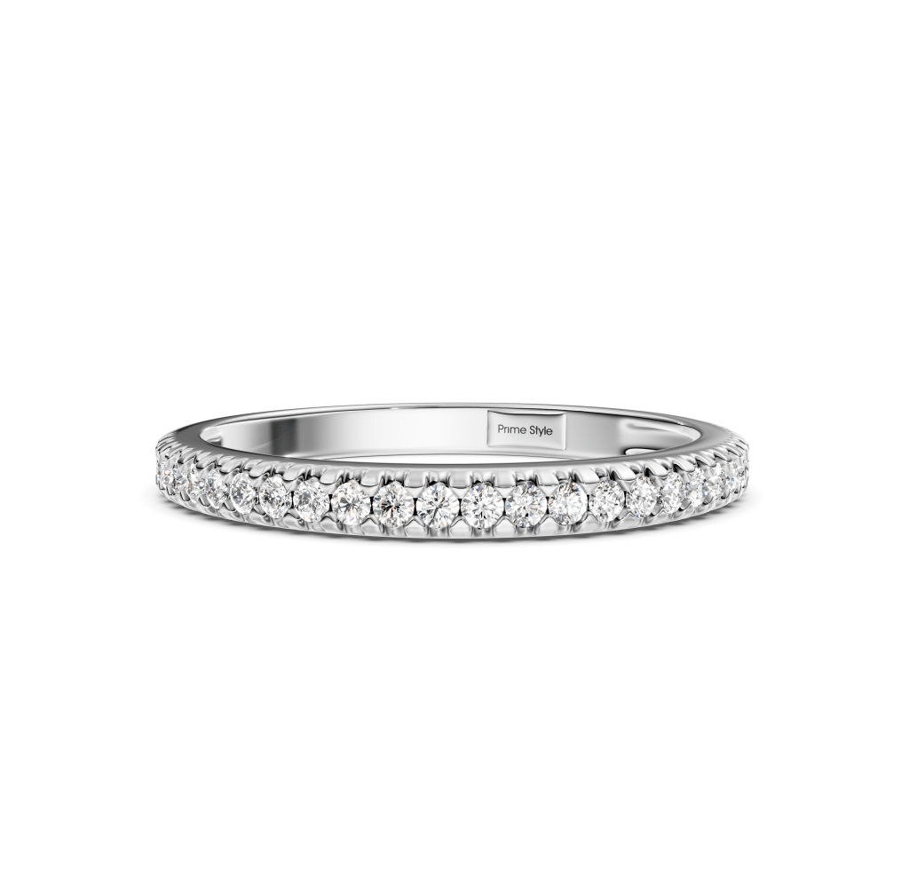 0.25 CT Round Cut Lab Grown Diamonds - Wedding Band