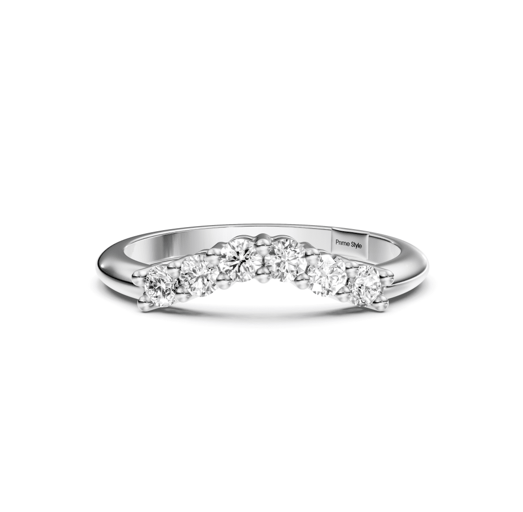 1.15 CT Round Cut Lab Grown Diamonds - Wedding Band