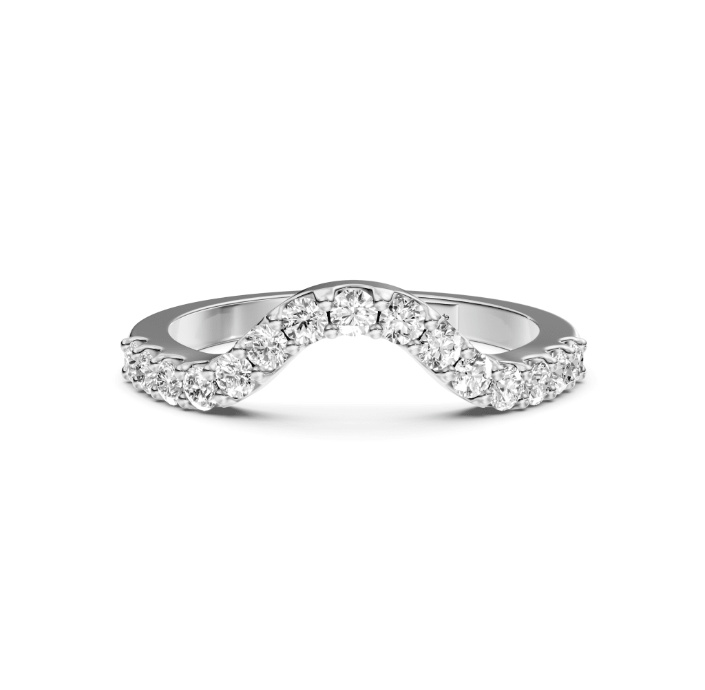 0.45 CT Round Cut Natural Diamonds - Wedding Band