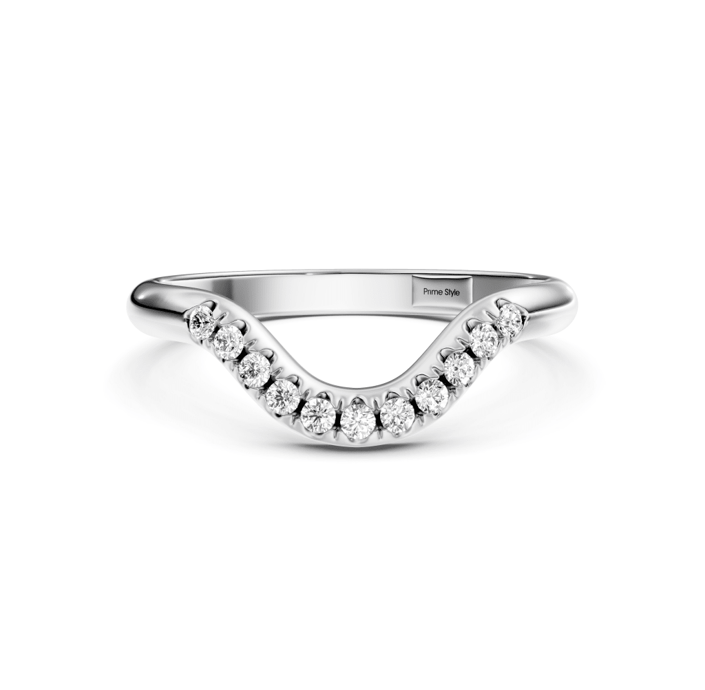 0.15 CT Round Cut Lab Grown Diamonds - Wedding Band