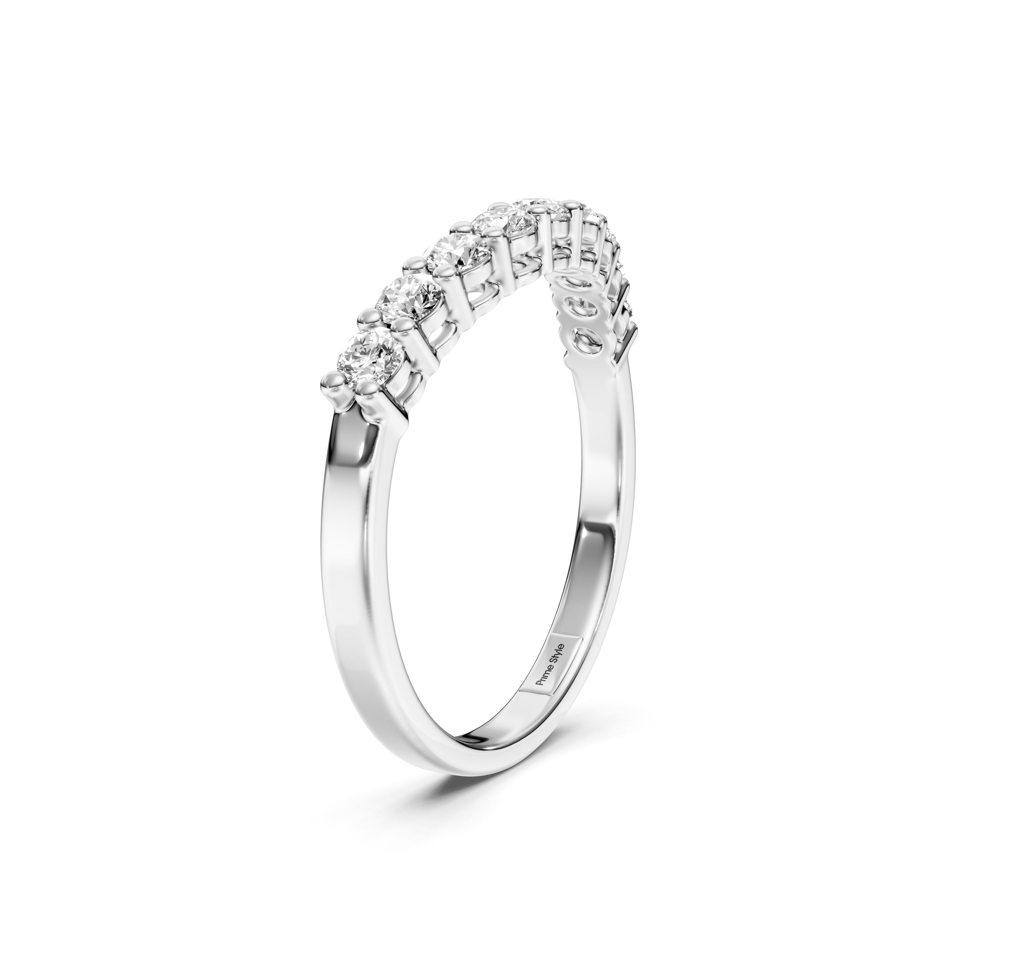 0.50 CT Round Cut Natural Diamonds - Wedding Band