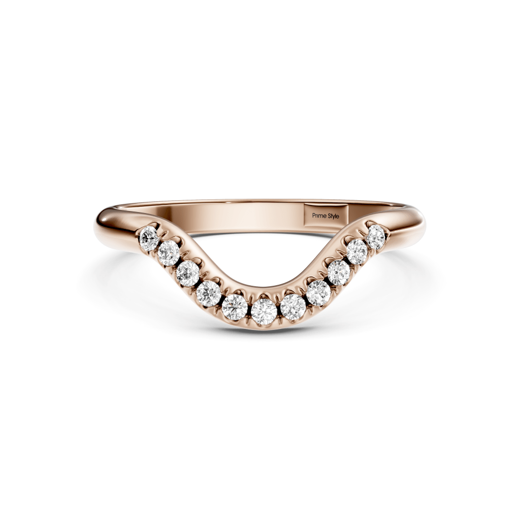 0.15 CT Round Cut Lab Grown Diamonds - Wedding Band