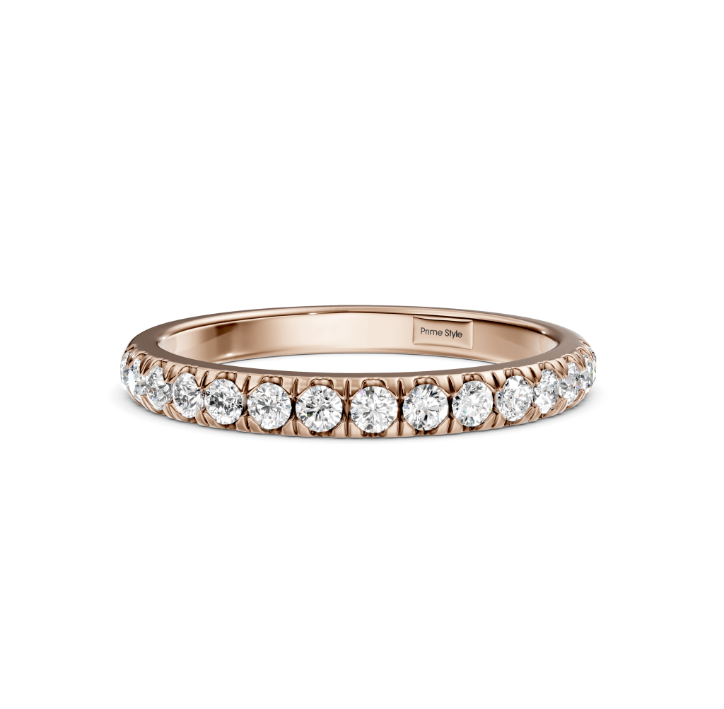 0.35 CT Round Cut Diamonds - Wedding Band - Primestyle.com