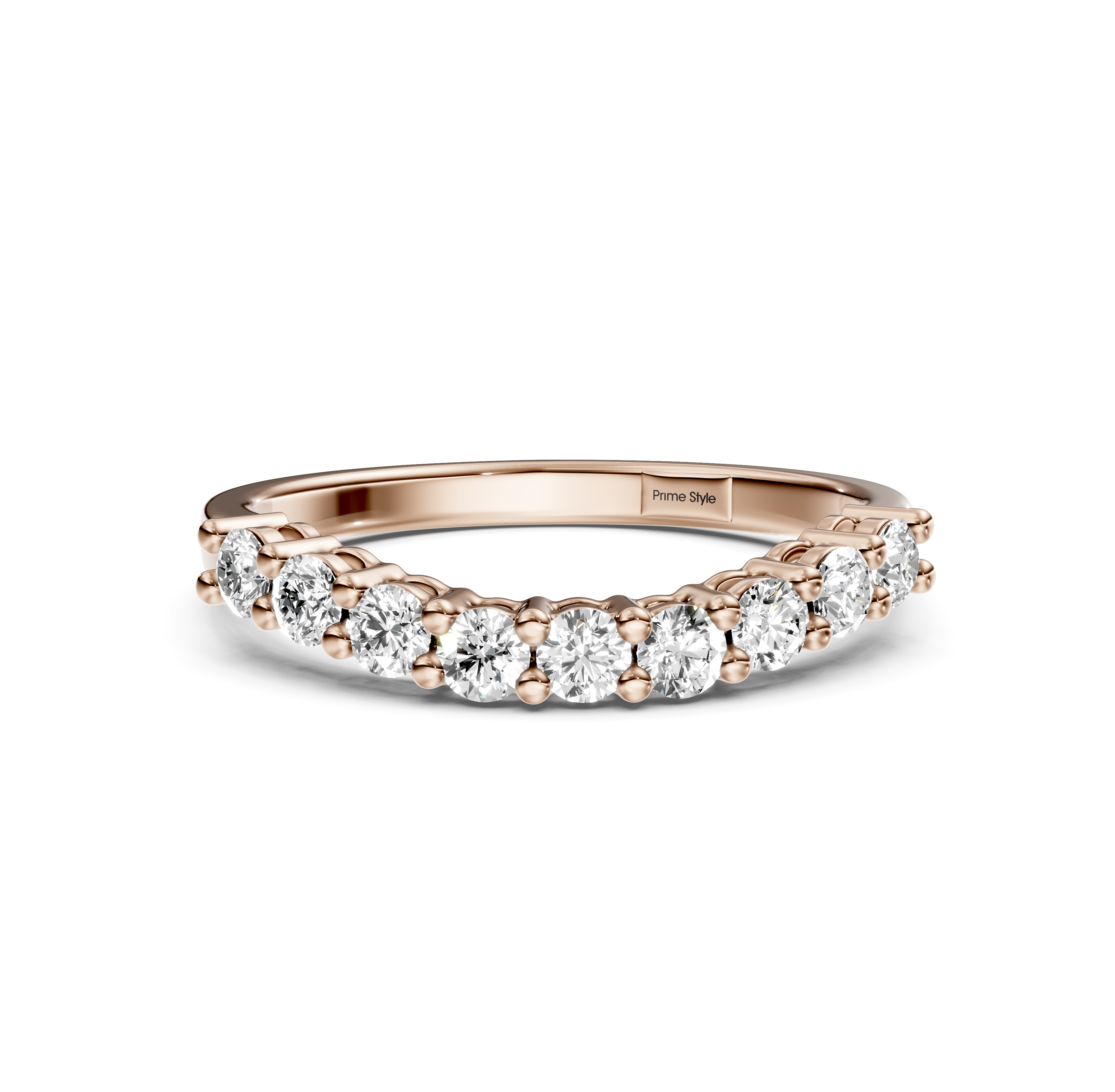 0.50 CT Round Cut Natural Diamonds - Wedding Band