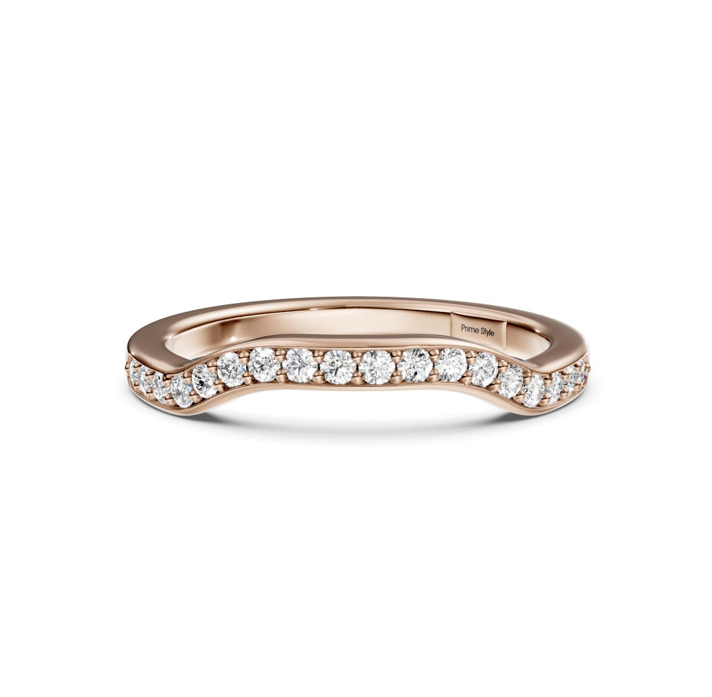 0.20 CT Round Cut Lab Grown Diamonds - Wedding Band