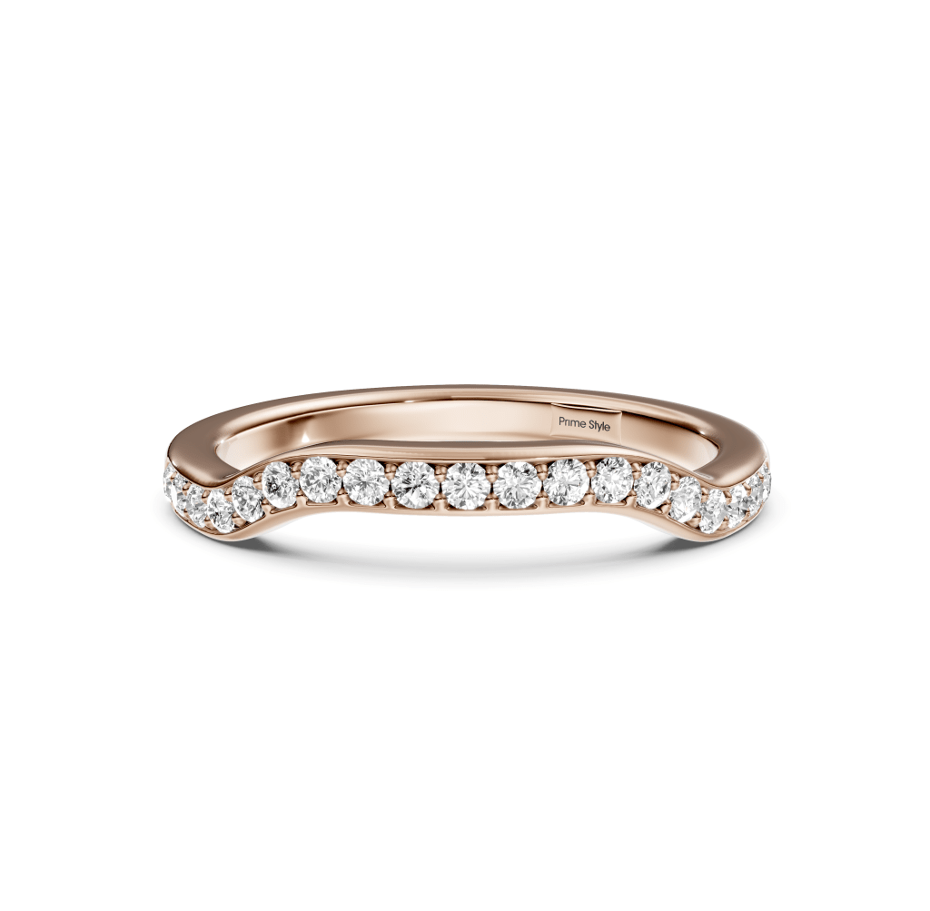0.20 CT Round Cut Lab Grown Diamonds - Wedding Band - Primestyle.com