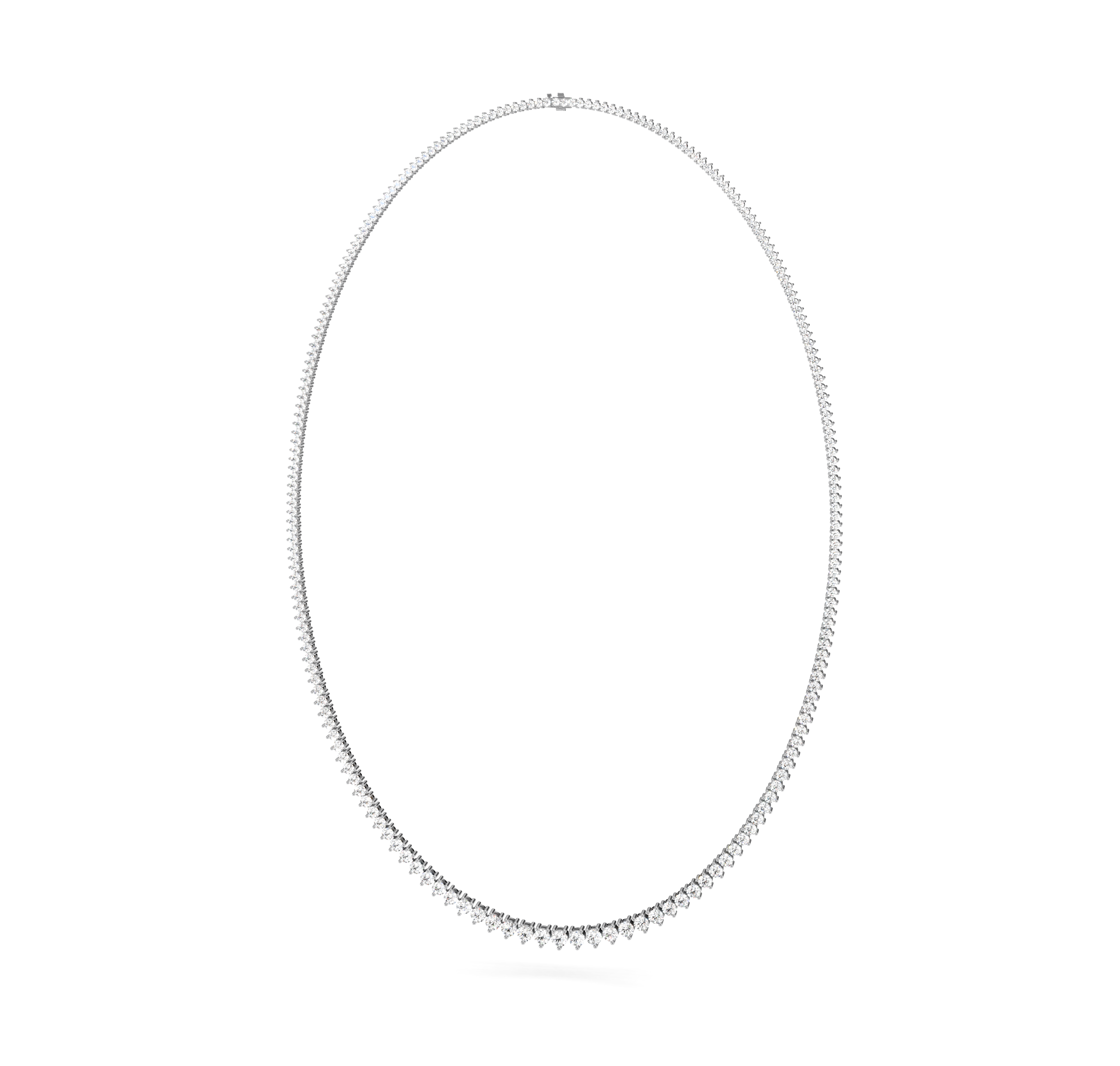 5.00 CT Round Cut Diamonds - Diamond Necklace