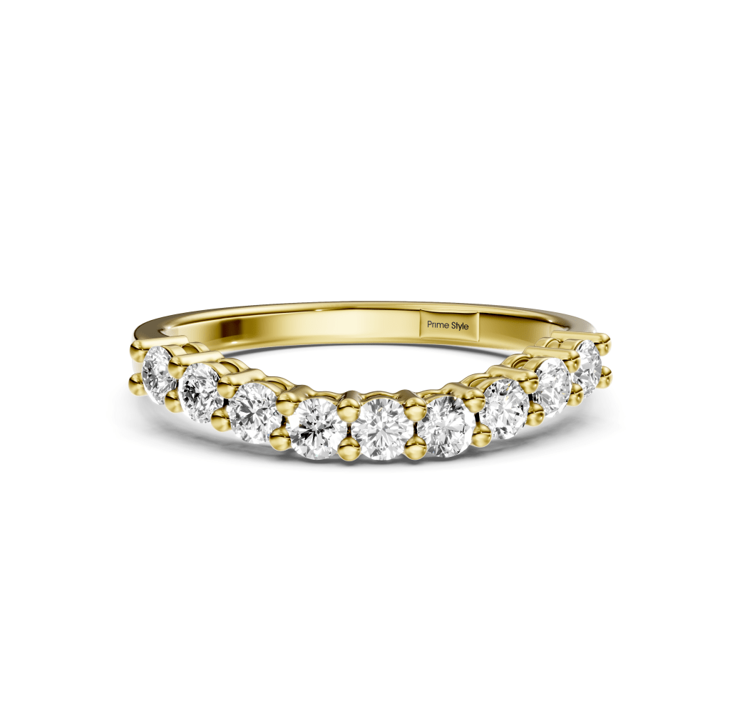 0.50 CT Round Cut Lab Grown Diamonds - Wedding Band