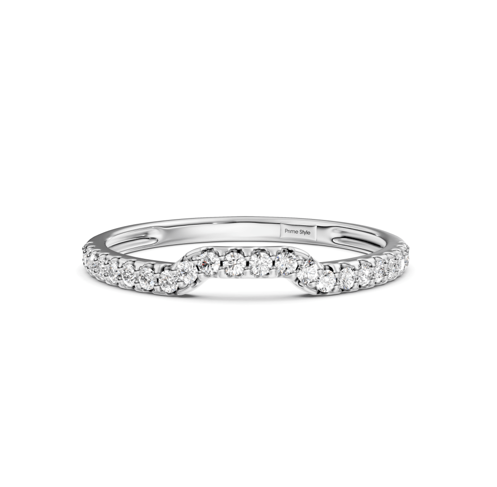 0.25 CT Round Cut Lab Grown Diamonds - Wedding Band