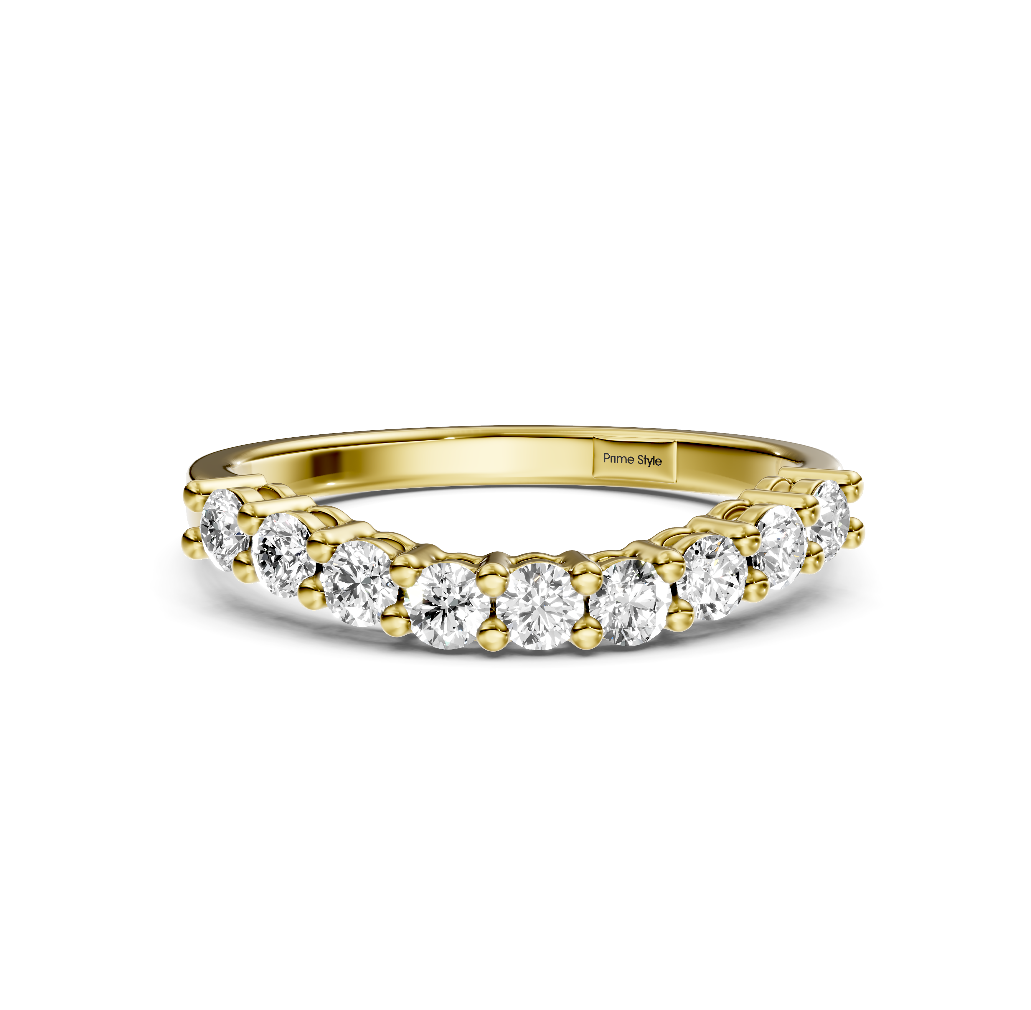0.50 CT Round Cut Natural Diamonds - Wedding Band