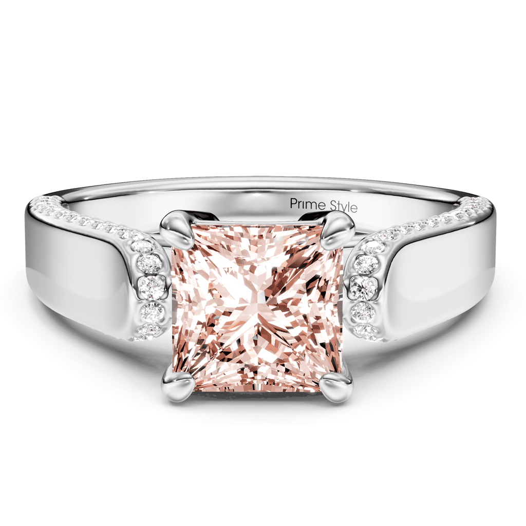 1.65 - 4.65 CT Round Cut Fancy Pink Diamonds - Engagement Ring - Primestyle.com