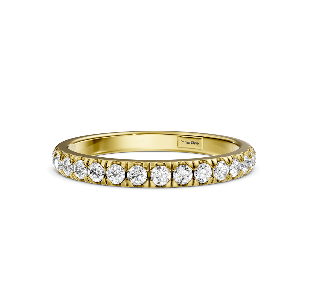 0.35 CT Round Cut Diamonds - Wedding Band - Primestyle.com