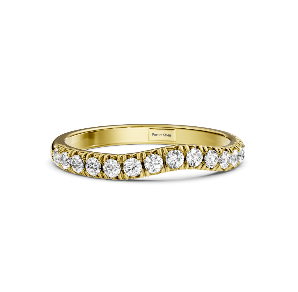 0.30 CT Round Cut Diamonds - Wedding Band - Primestyle.com