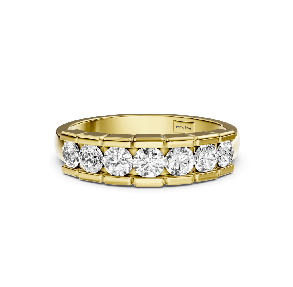 0.80 CT Round Cut Lab Grown Diamonds - Wedding Band