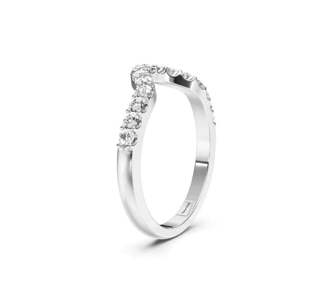 0.45 CT Round Cut Natural Diamonds - Wedding Band - Primestyle.com