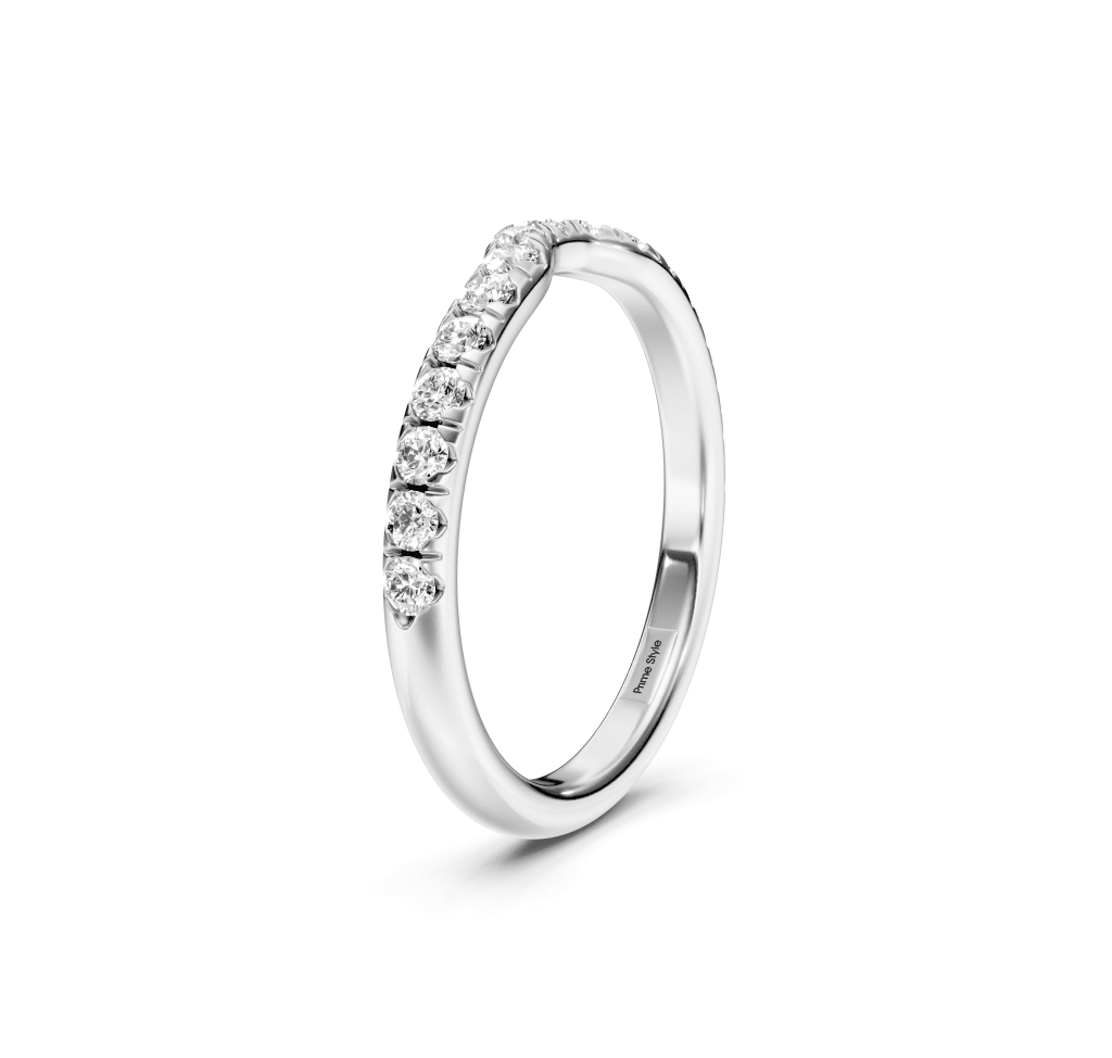 0.40 CT Round Cut Lab Grown Diamonds - Wedding Band