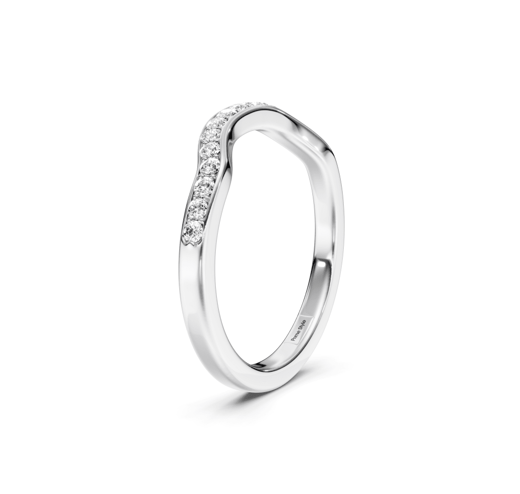 0.20 CT Round Cut Lab Grown Diamonds - Wedding Band - Primestyle.com