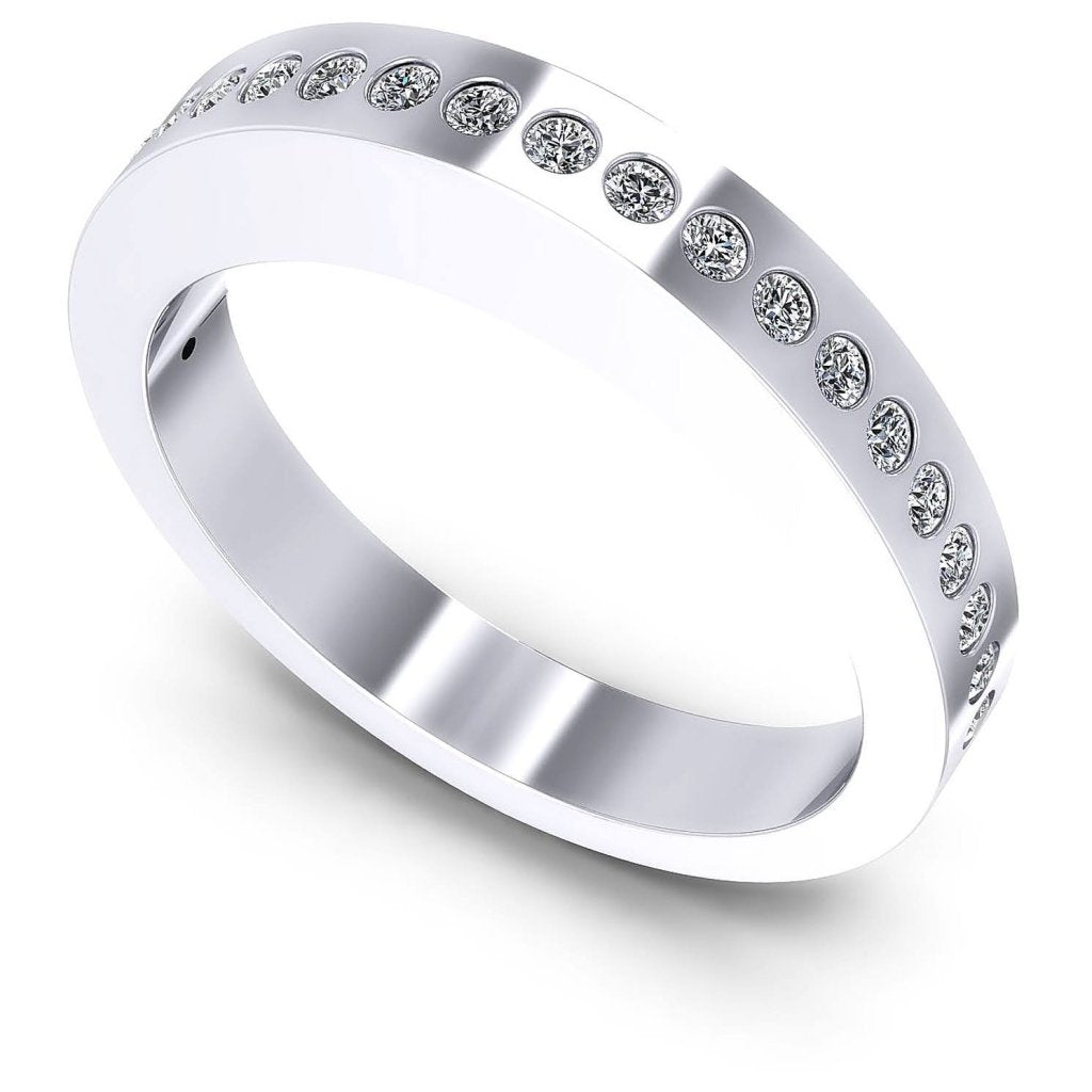 0.25 CT Round Cut Natural Diamonds - Wedding Band - Primestyle.com