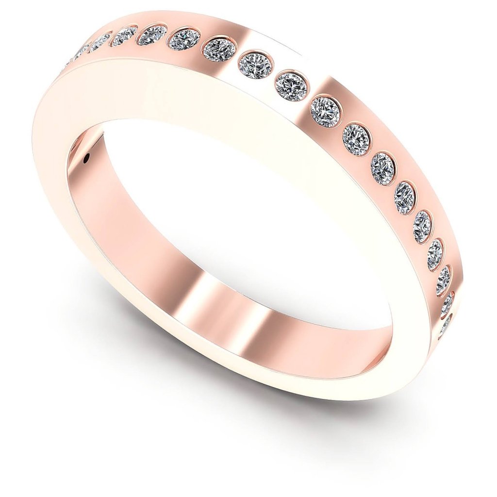 0.25 CT Round Cut Natural Diamonds - Wedding Band - Primestyle.com