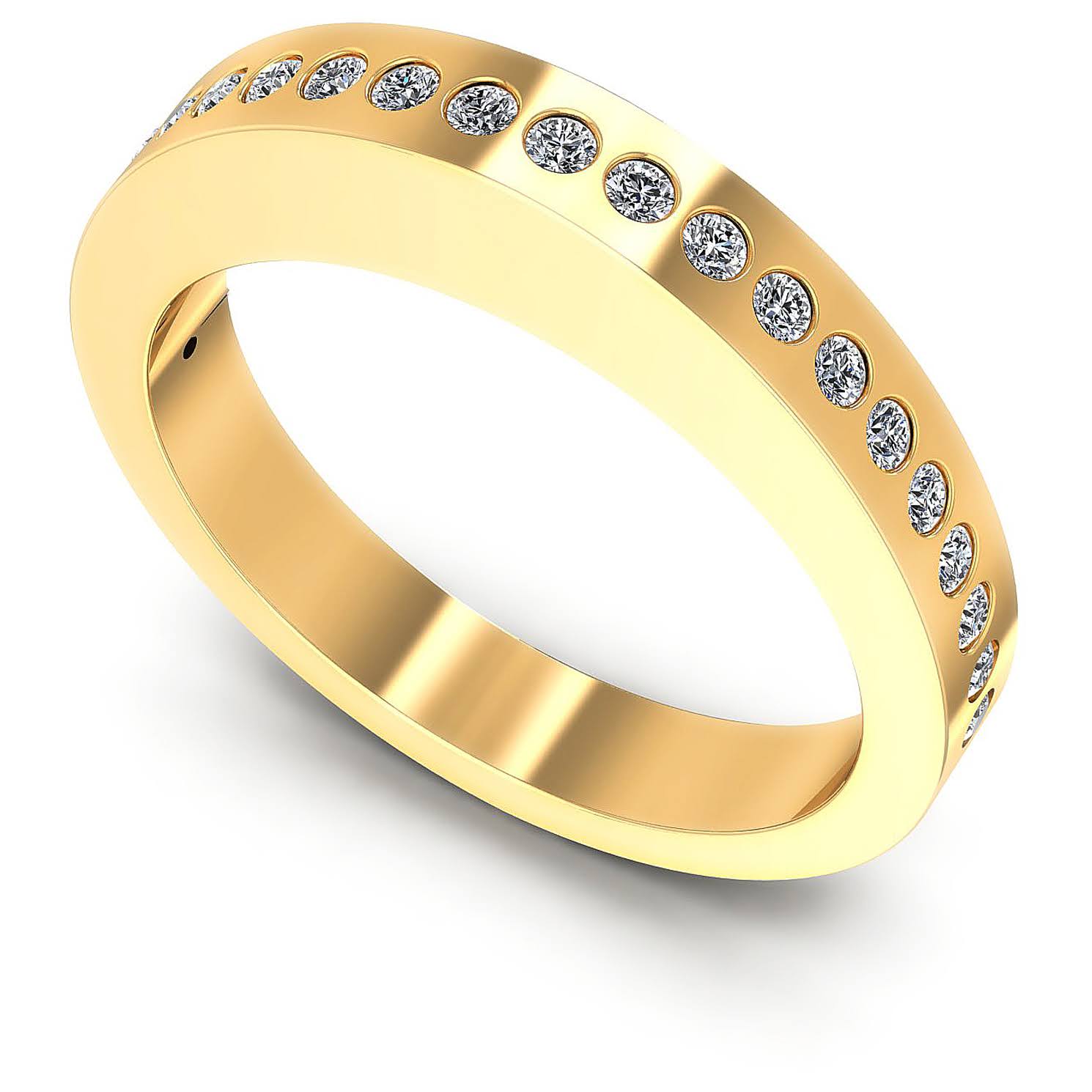 0.25 CT Round Cut Diamonds - Wedding Band