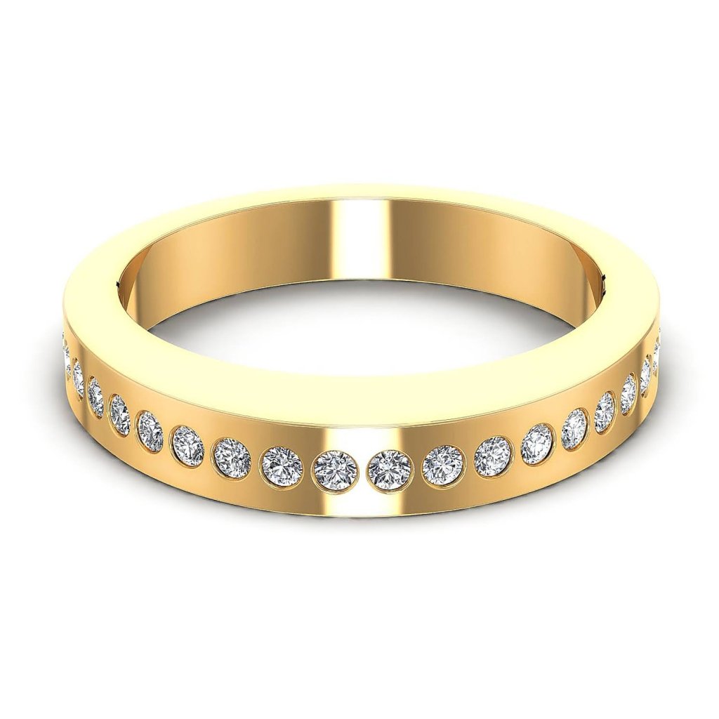 0.25 CT Round Cut Natural Diamonds - Wedding Band - Primestyle.com