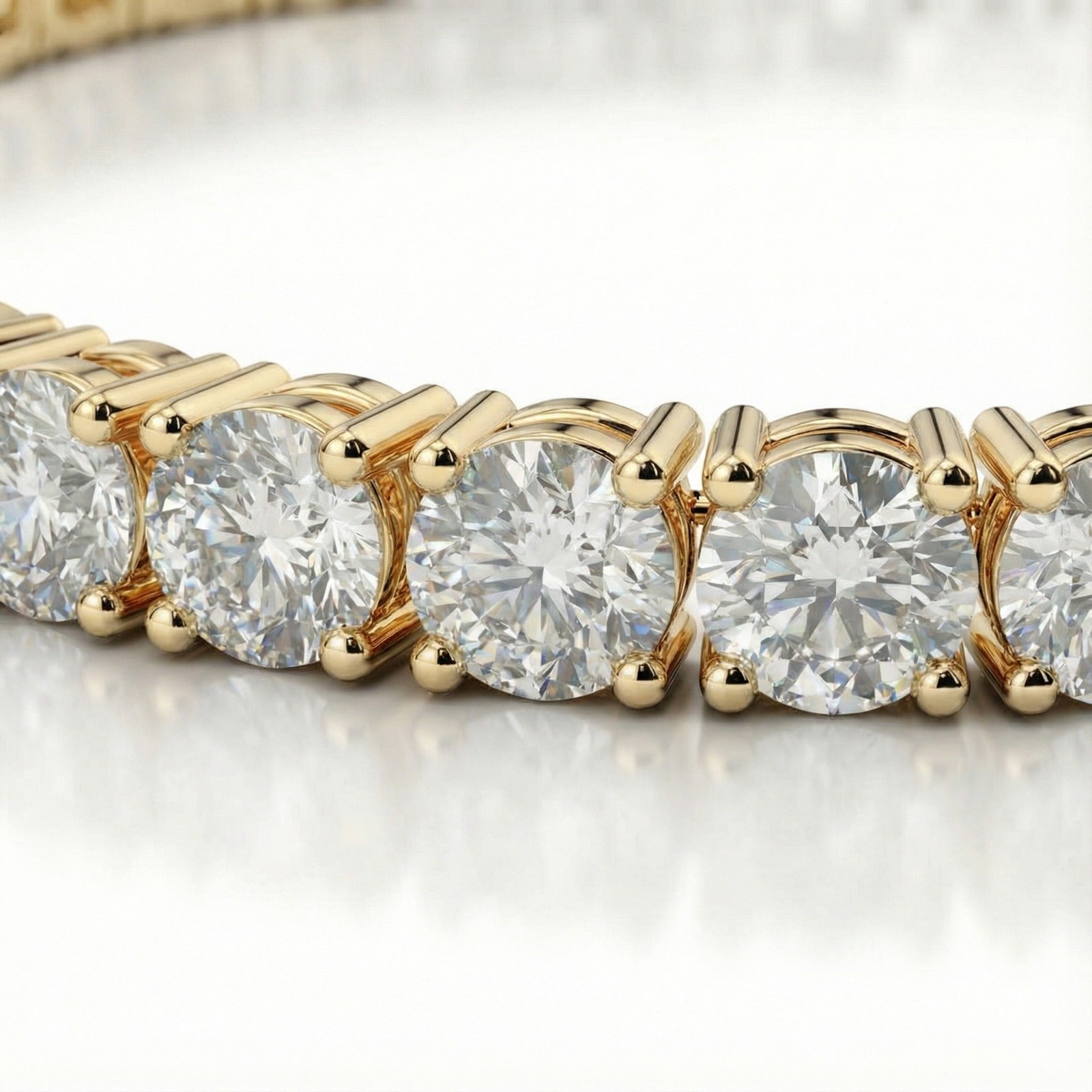 8.00 CT Round Cut Diamonds - Diamond Necklace