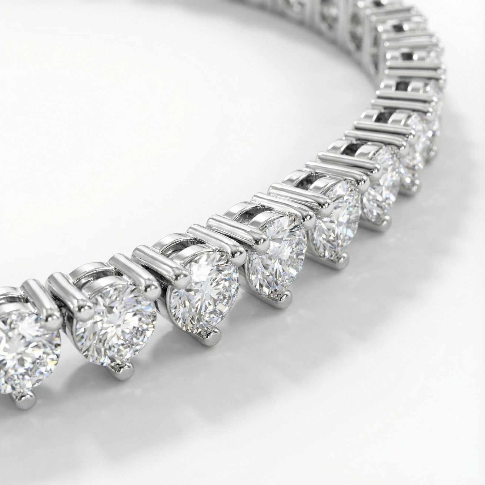 5.00 CT Round Cut Diamonds - Diamond Necklace