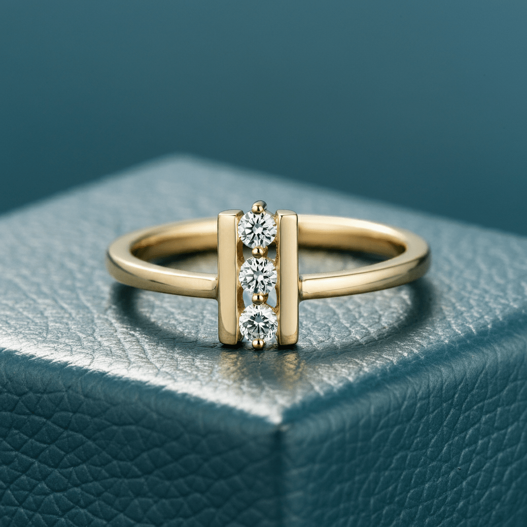 Trinity Round Cut Anniversary Ring - Primestyle.com