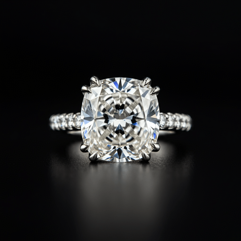 Luminous Cushion - Cut Diamond Ring - Primestyle.com