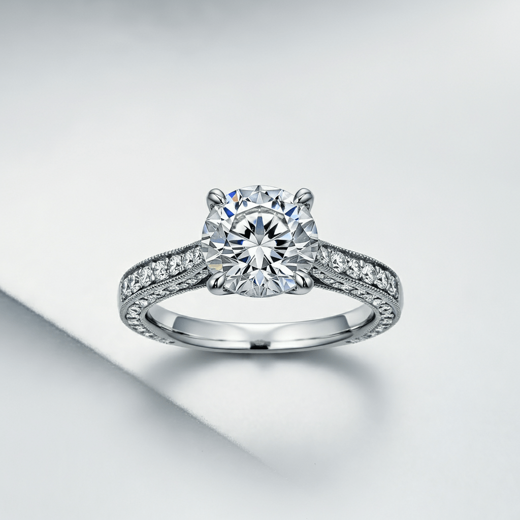 Elysian Milgrain Engagement Ring - Primestyle.com